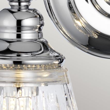 Quintiesse - Aplică LED de perete pentru baie KEYNES 2xG9/3W/230V IP44 crom lucios