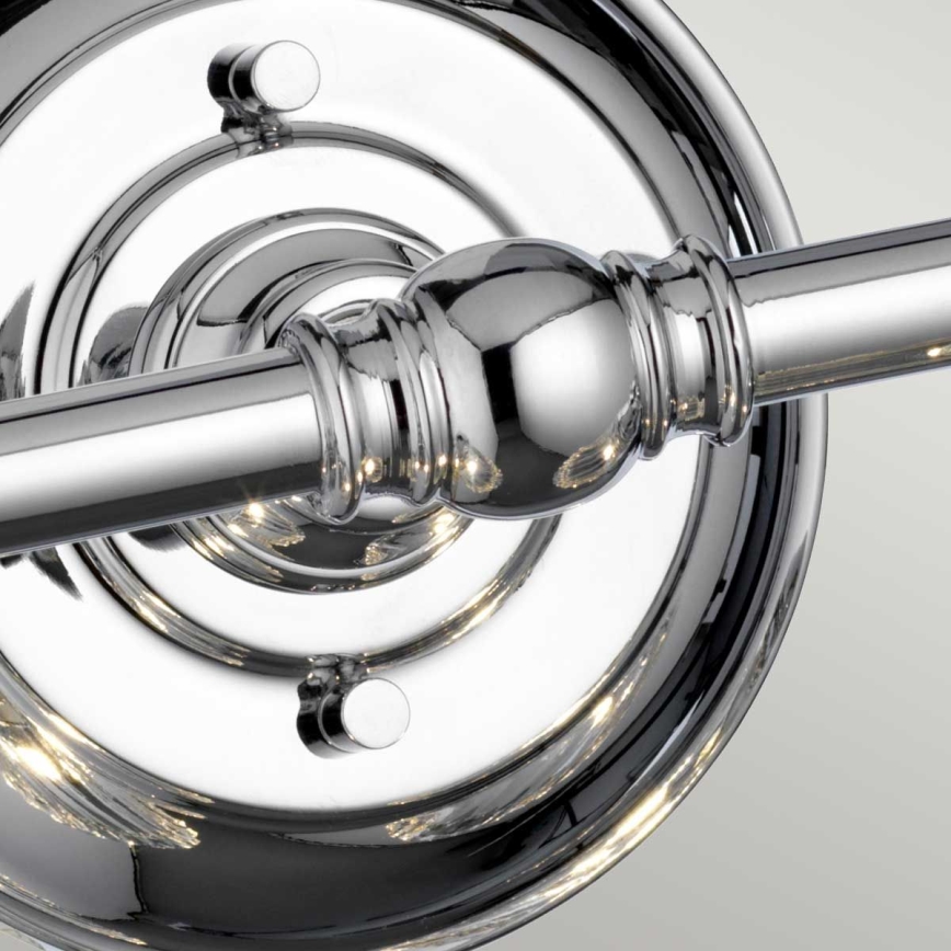 Quintiesse - Aplică LED de perete pentru baie KEYNES 2xG9/3W/230V IP44 crom lucios