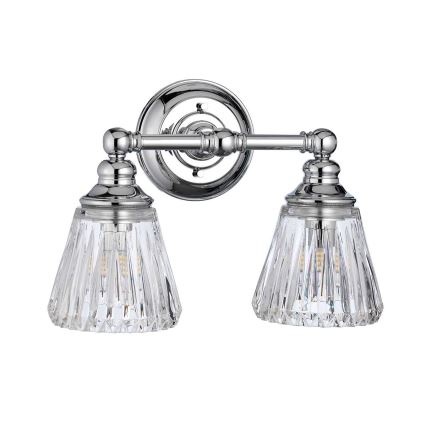 Quintiesse - Aplică LED de perete pentru baie KEYNES 2xG9/3W/230V IP44 crom lucios
