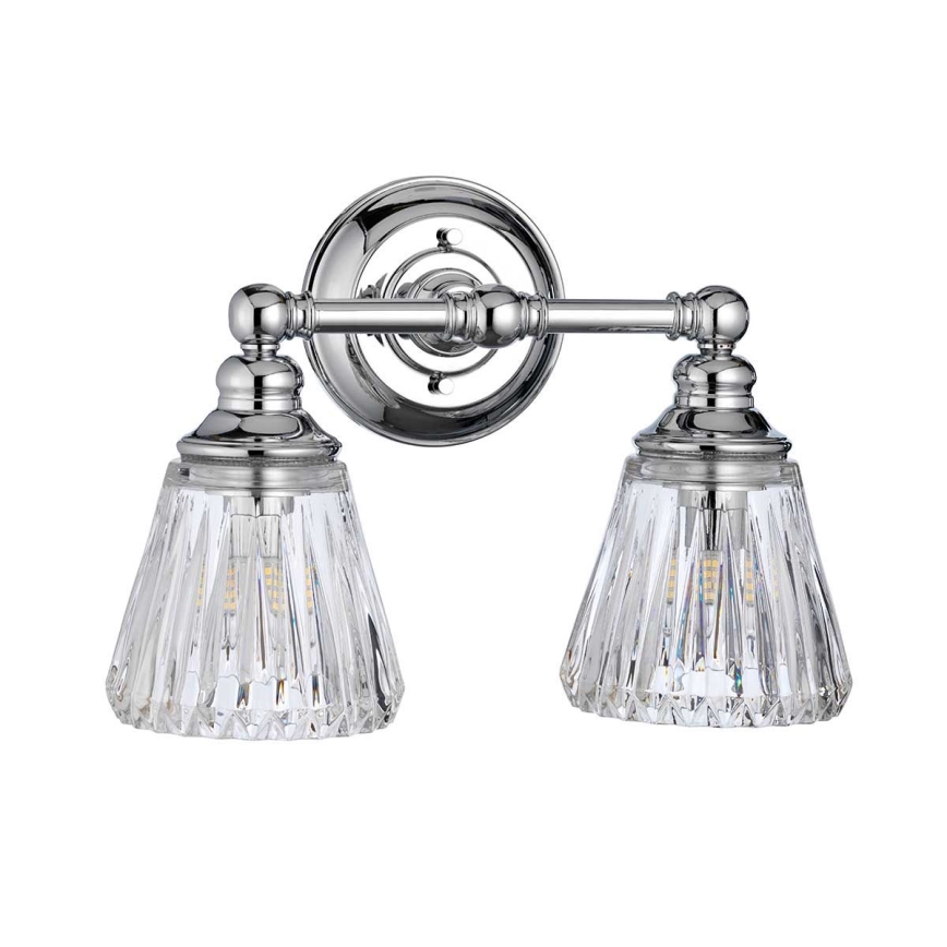 Quintiesse - Aplică LED de perete pentru baie KEYNES 2xG9/3W/230V IP44 crom lucios