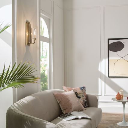 Quintiesse - Lampă de perete KIMROSE 1xE14/40W/230V aurie