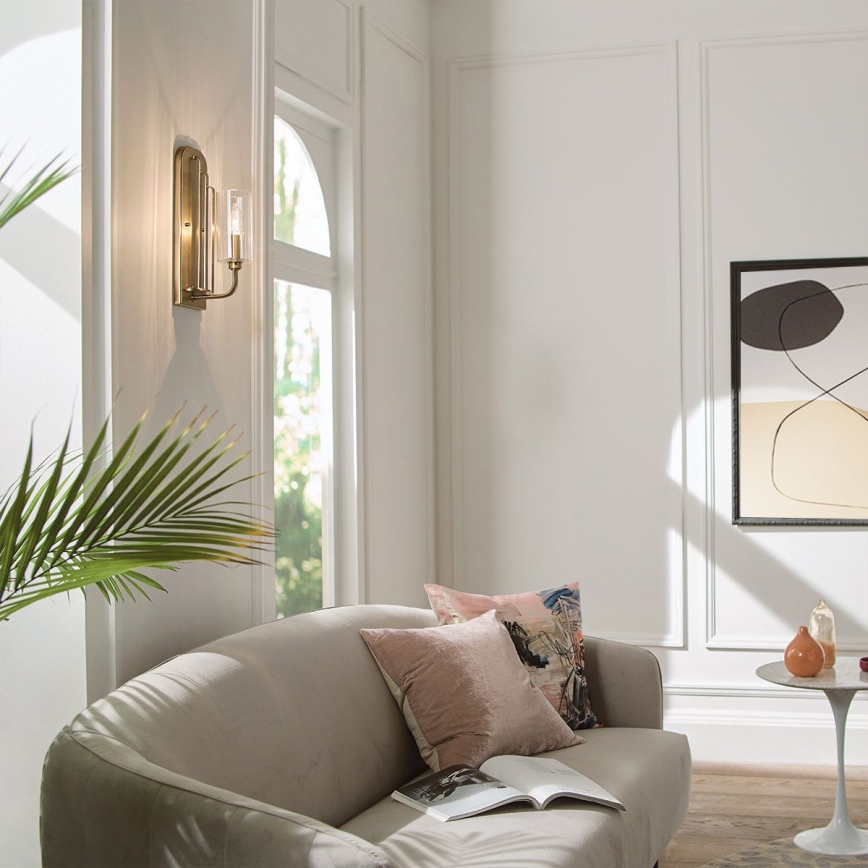 Quintiesse - Lampă de perete KIMROSE 1xE14/40W/230V aurie