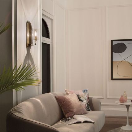 Quintiesse - Lampă de perete KIMROSE 1xE14/40W/230V aurie