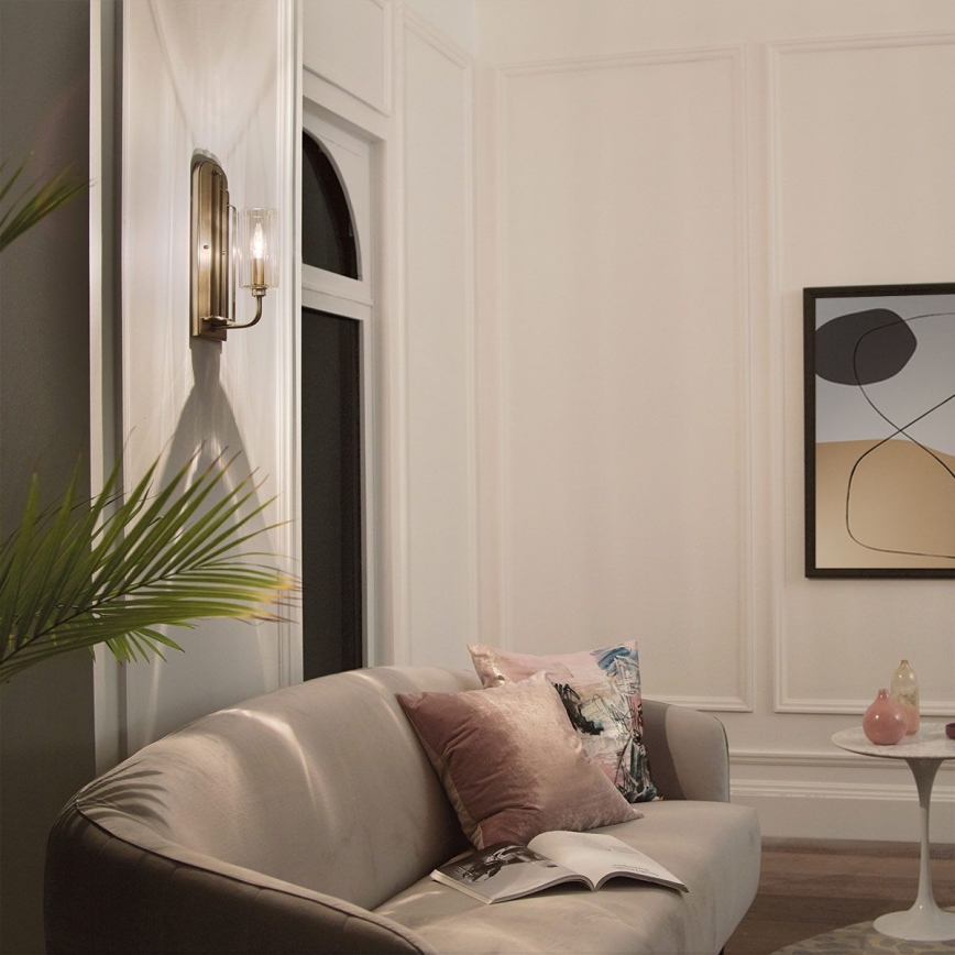 Quintiesse - Lampă de perete KIMROSE 1xE14/40W/230V aurie