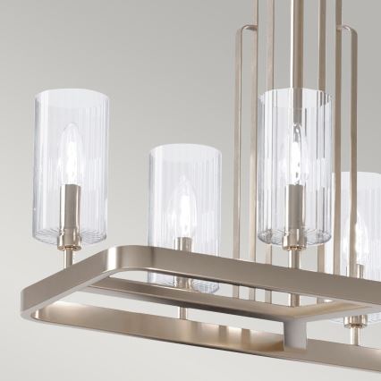 Quintiesse - Candelabru pe tijă KIMROSE, 10 x E14, 40 W, 230 V, crom mat