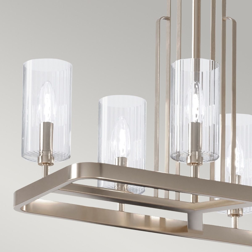 Quintiesse - Candelabru pe tijă KIMROSE, 10 x E14, 40 W, 230 V, crom mat