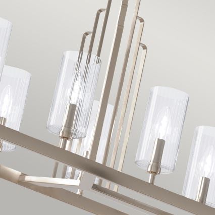 Quintiesse - Candelabru pe tijă KIMROSE, 10 x E14, 40 W, 230 V, crom mat