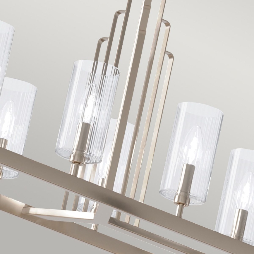 Quintiesse - Candelabru pe tijă KIMROSE, 10 x E14, 40 W, 230 V, crom mat