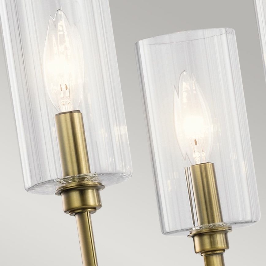 Quintiesse - Lustră pe tijă KIMROSE, 6xE14/40W/230V, Ø 68,6 cm, auriu