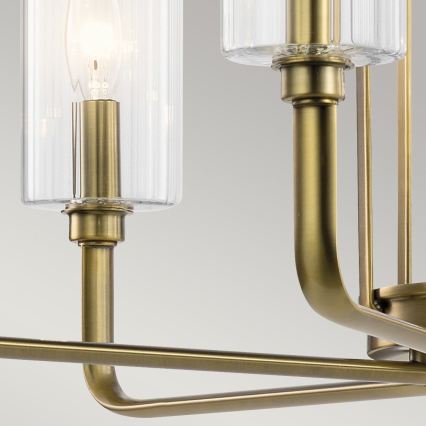 Quintiesse - Lustră pe tijă KIMROSE, 6xE14/40W/230V, Ø 68,6 cm, auriu