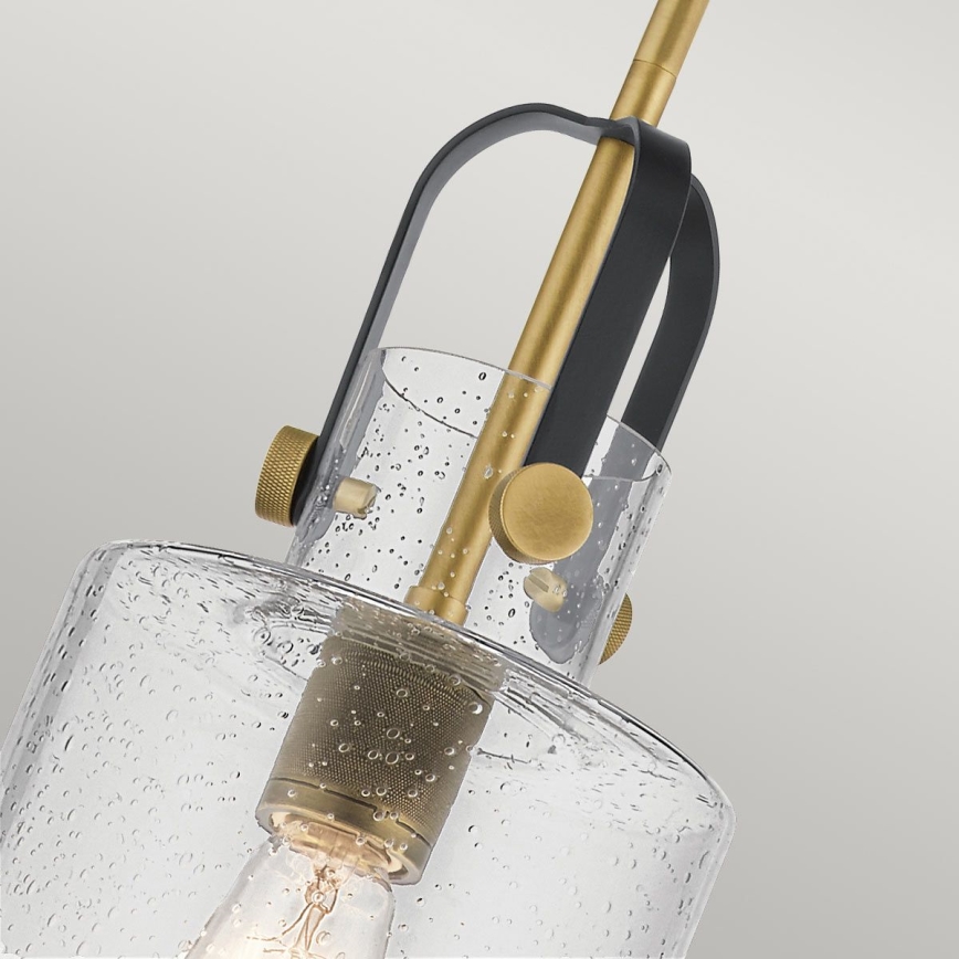 Quintiesse - Lustră pe tijă KITNER 1xE27/60W/230V Ø 18 cm auriu/negru