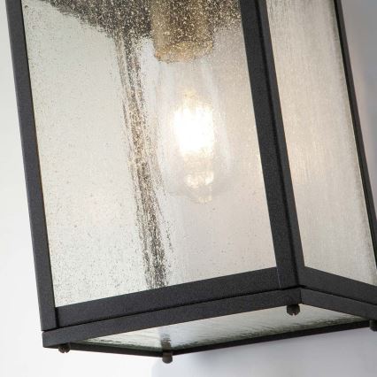 Quintiesse - Aplica de exterior LAHDEN M, 1xE27/60W/230V, IP44, negru/auriu