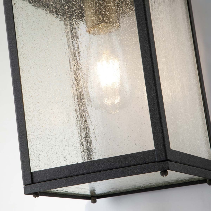 Quintiesse - Aplica de exterior LAHDEN M, 1xE27/60W/230V, IP44, negru/auriu