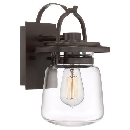 Quintiesse - Aplică de perete pentru exterior LASALLE S 1xE27/60W/230V IP44 bronz