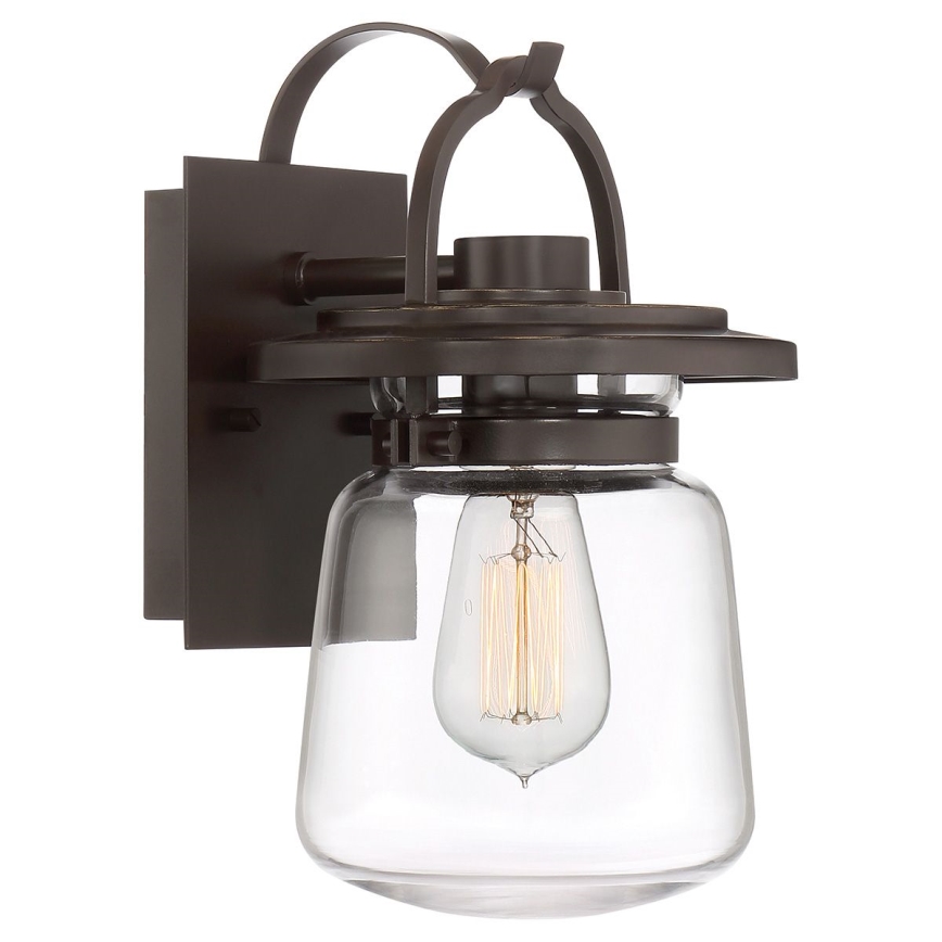 Quintiesse - Aplică de perete pentru exterior LASALLE S 1xE27/60W/230V IP44 bronz