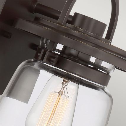 Quintiesse - Aplică de perete pentru exterior LASALLE S 1xE27/60W/230V IP44 bronz