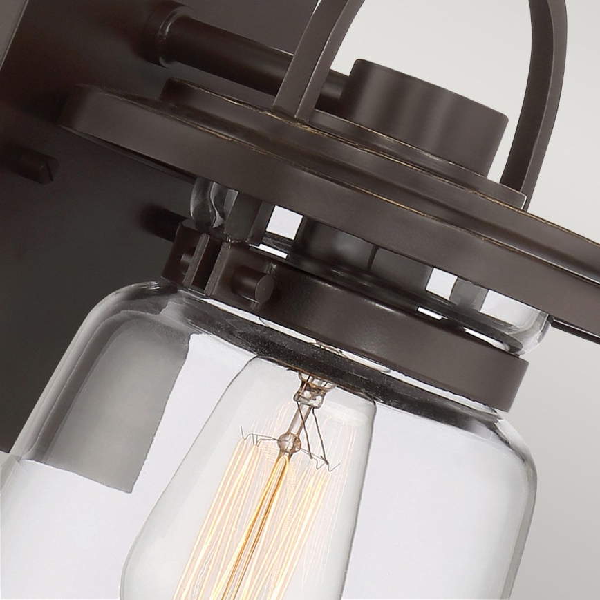 Quintiesse - Aplică de perete pentru exterior LASALLE S 1xE27/60W/230V IP44 bronz