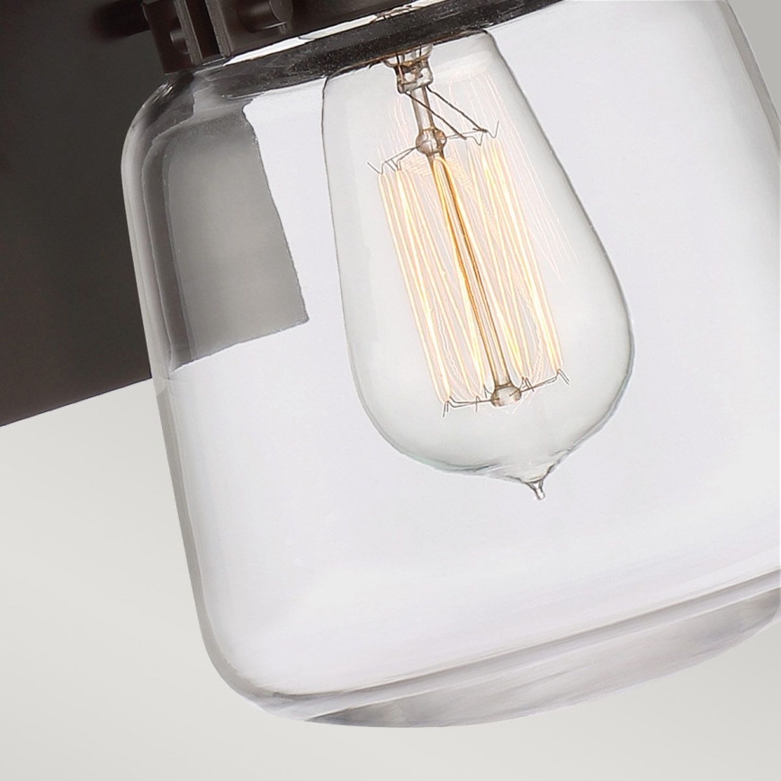 Quintiesse - Aplică de perete pentru exterior LASALLE S 1xE27/60W/230V IP44 bronz