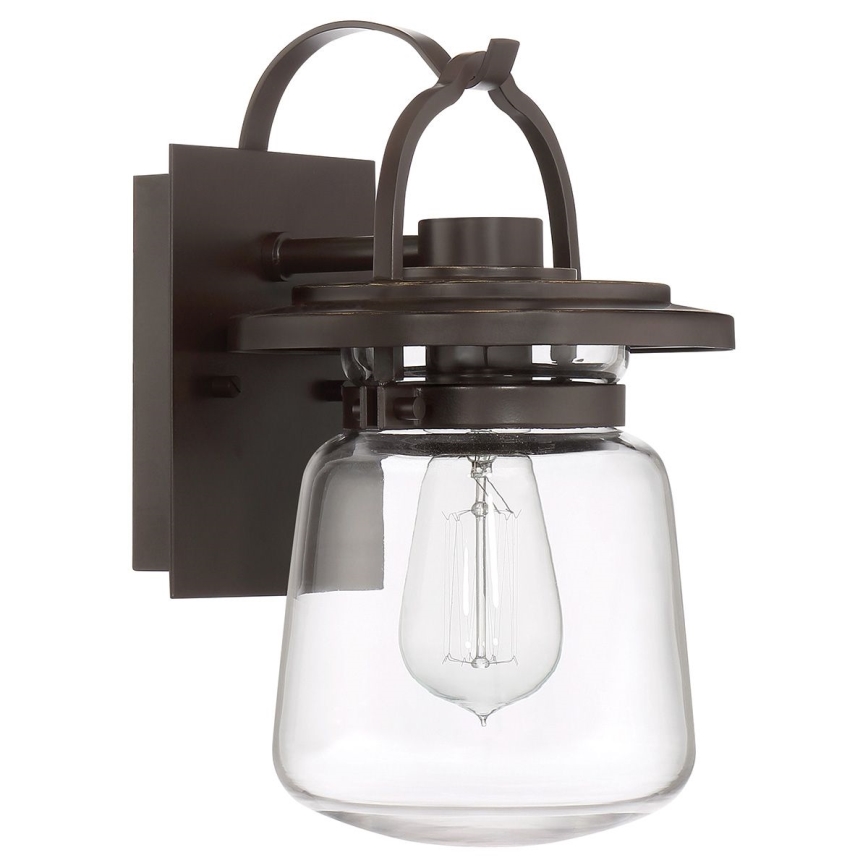 Quintiesse - Aplică de perete pentru exterior LASALLE S 1xE27/60W/230V IP44 bronz