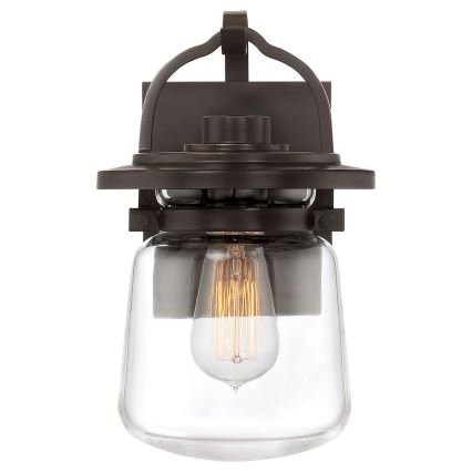Quintiesse - Aplică de perete pentru exterior LASALLE S 1xE27/60W/230V IP44 bronz