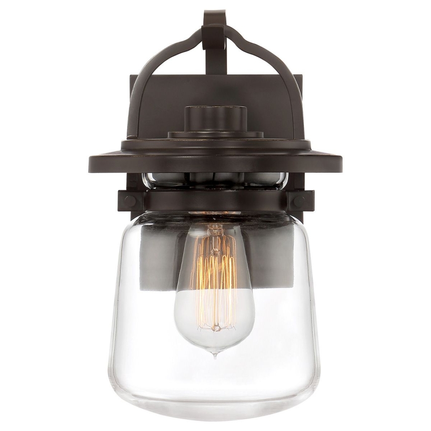Quintiesse - Aplică de perete pentru exterior LASALLE S 1xE27/60W/230V IP44 bronz