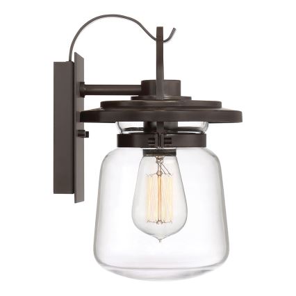 Quintiesse - Aplică de perete pentru exterior LASALLE S 1xE27/60W/230V IP44 bronz
