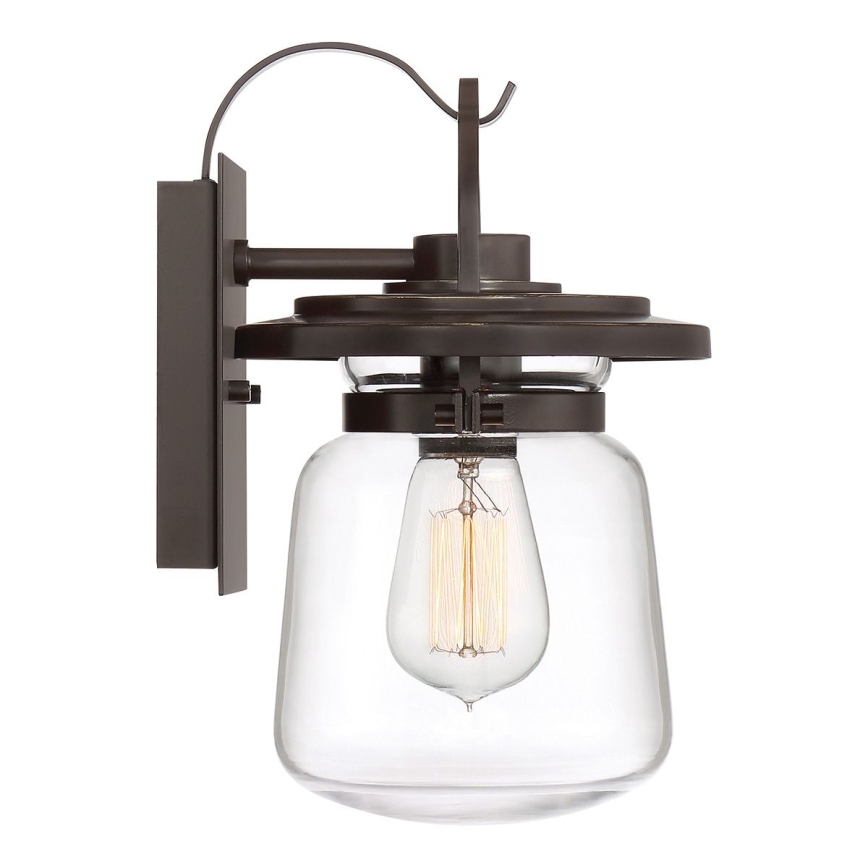 Quintiesse - Aplică de perete pentru exterior LASALLE S 1xE27/60W/230V IP44 bronz