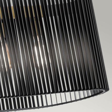 Quintiesse - Lustră pe tijă LINARA 5xE27/60W/230V negru/auriu