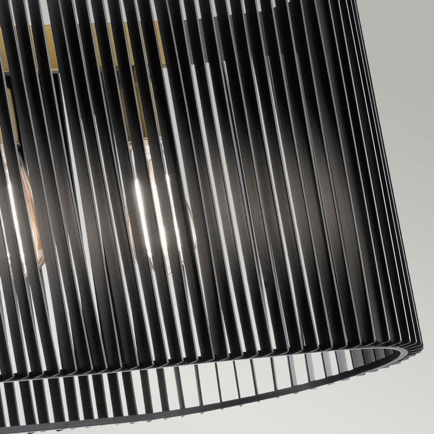 Quintiesse - Lustră pe tijă LINARA 5xE27/60W/230V negru/auriu