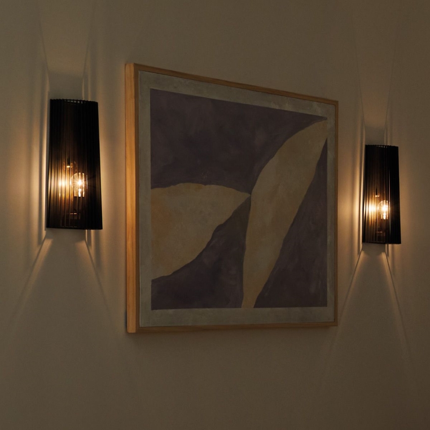 Quintiesse - Aplică de perete LINARA 1xE27/60W/230V negru/auriu