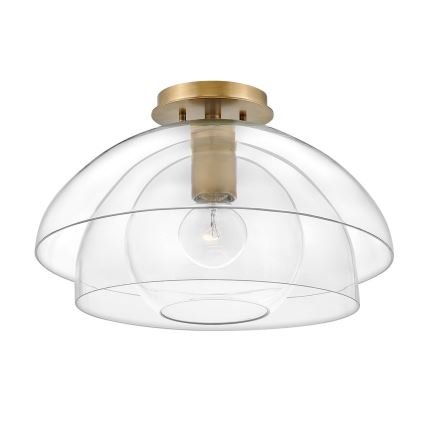 Quintiesse - Lustră cu tijă LOTUS, 1xE27/60W/230V, Ø 40,7 cm, finiș auriu