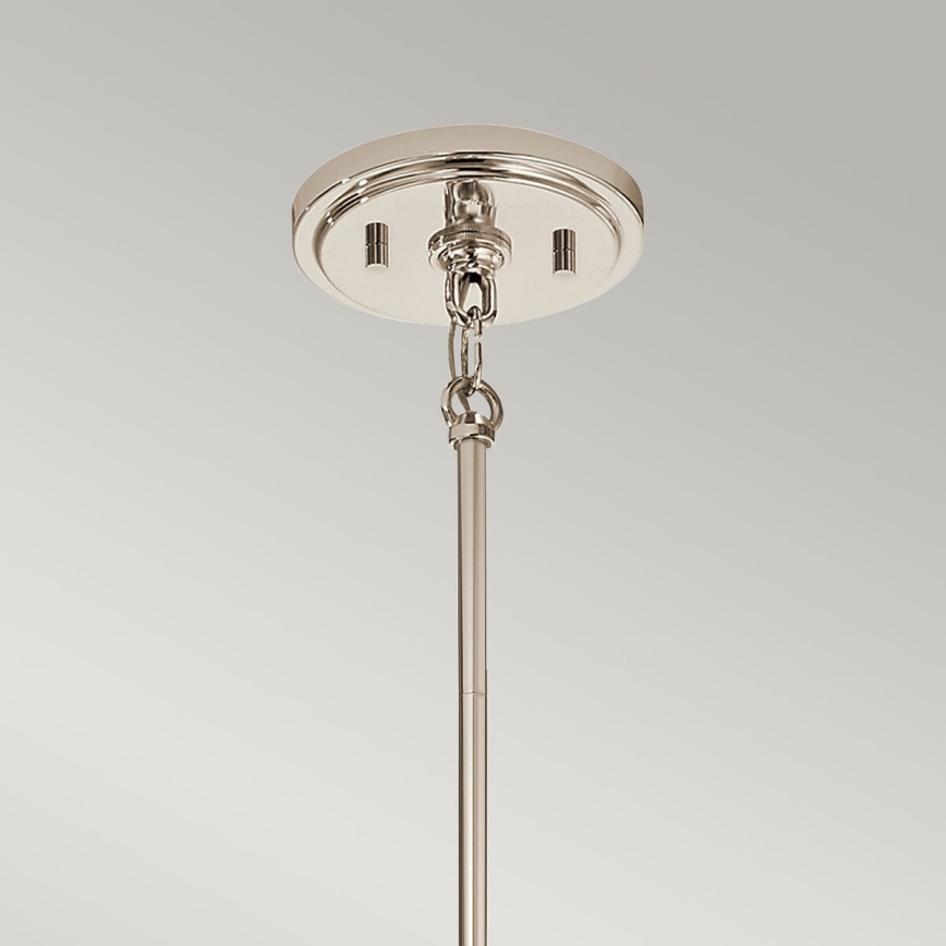 Quintiesse - Pendul pe tijă MARILYN 1xE27/60W/230V Ø 19,5 cm crom lucios/negru