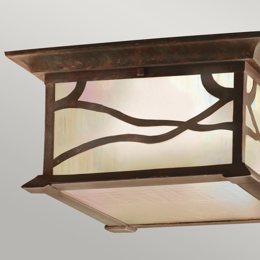 Quintiesse - Plafonieră de exterior MORRIS 2xE27/60W/230V IP44 bronz