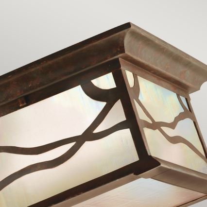 Quintiesse - Plafonieră de exterior MORRIS 2xE27/60W/230V IP44 bronz