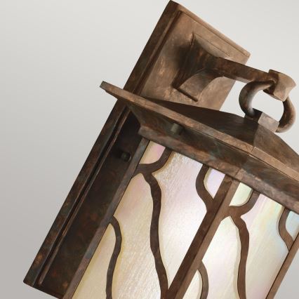 Quintiesse - Lampă de perete pentru exterior MORRIS L, 1xE27/60W/230V, IP44, bronz