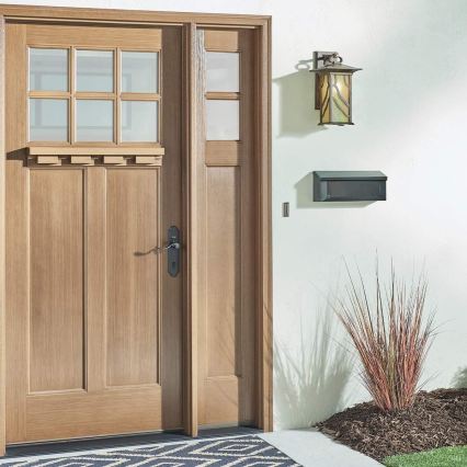 Quintiesse - Lampă de perete pentru exterior MORRIS L, 1xE27/60W/230V, IP44, bronz