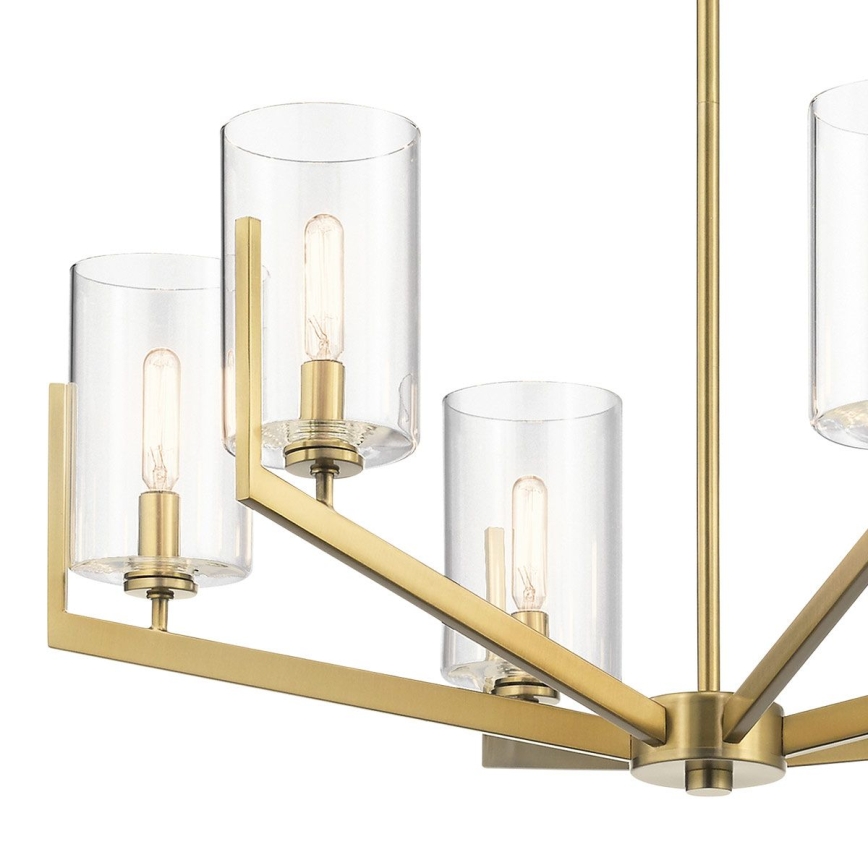 Quintiesse - Lustru pe tijă NYE 6xE14/40W/230V Ø 71,1 cm auriu
