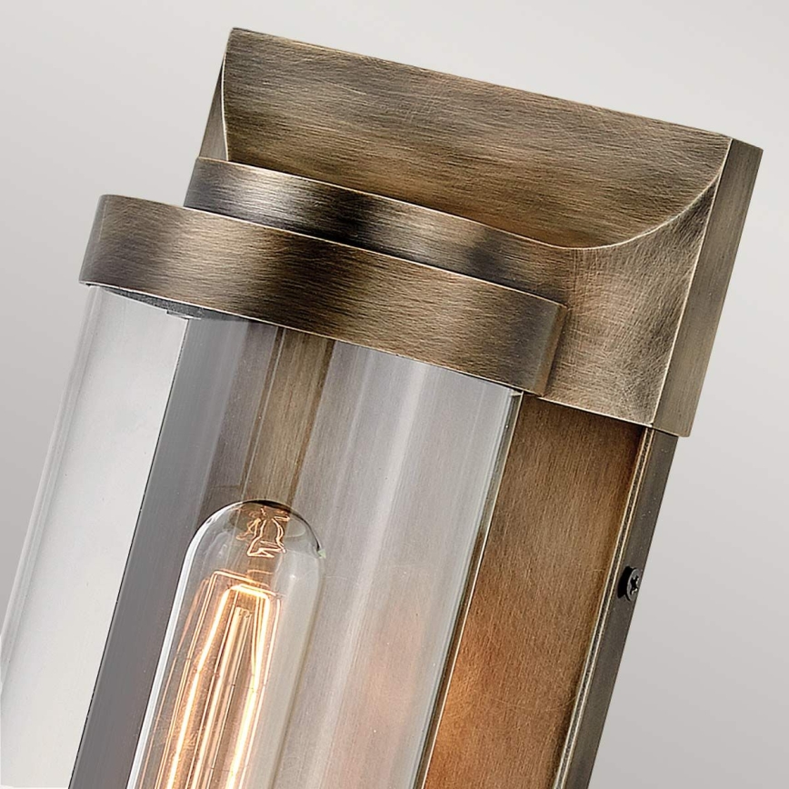 Quintiesse PEARSON M - Aplică de perete pentru exterior, 1xE27/60W/230V, IP44, bronz