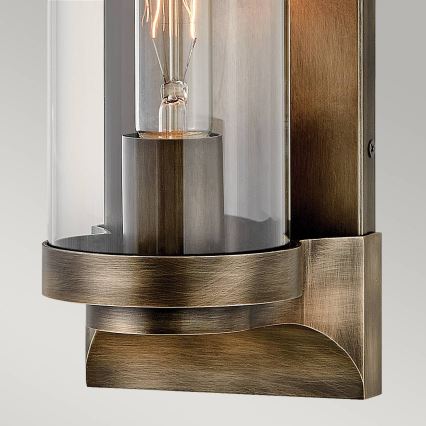 Quintiesse PEARSON M - Aplică de perete pentru exterior, 1xE27/60W/230V, IP44, bronz