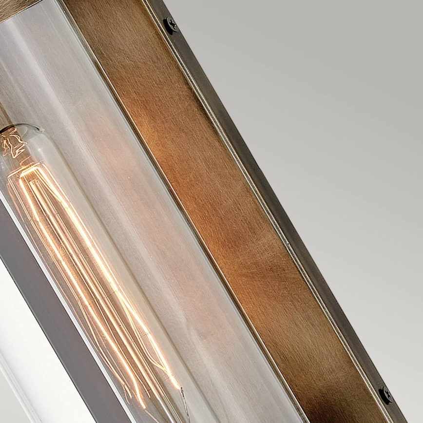 Quintiesse PEARSON M - Aplică de perete pentru exterior, 1xE27/60W/230V, IP44, bronz