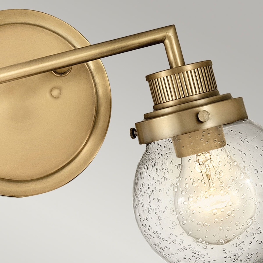 Quintiesse - Aplica de perete pentru baie POPPY 2xE27/60W/230V IP44 auriu