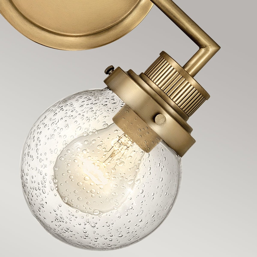 Quintiesse - Aplica de perete pentru baie POPPY 2xE27/60W/230V IP44 auriu