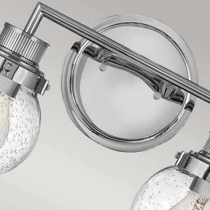 Quintiesse - Aplica de perete pentru baie POPPY 2xE27/60W/230V IP44 crom lucios