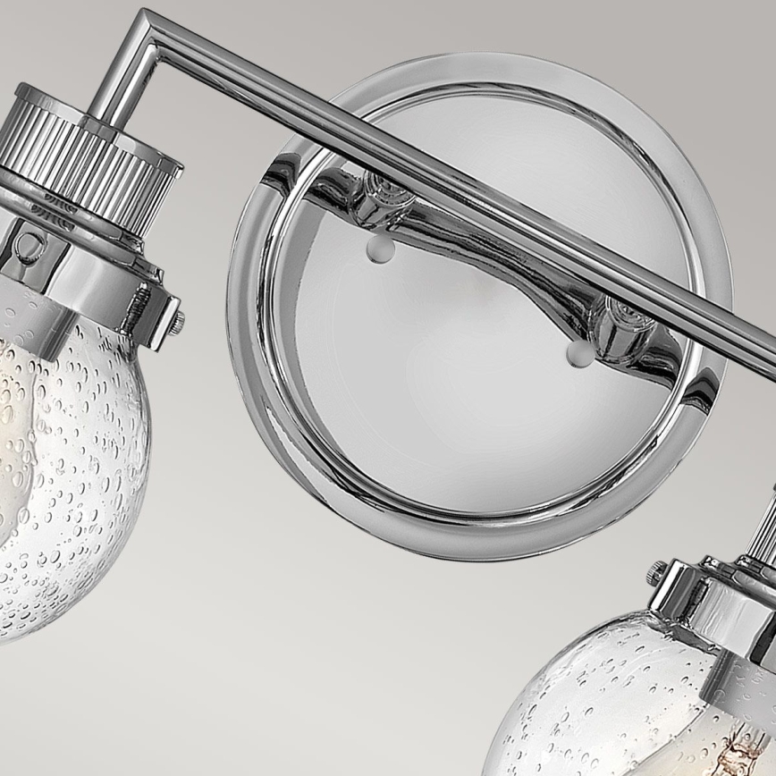 Quintiesse - Aplica de perete pentru baie POPPY 2xE27/60W/230V IP44 crom lucios