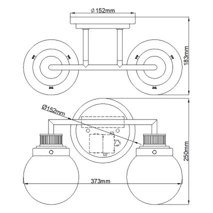 Quintiesse - Aplica de perete pentru baie POPPY 2xE27/60W/230V IP44 crom lucios