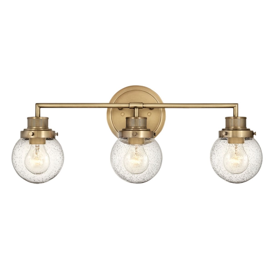 Quintiesse - Aplica de perete pentru baie POPPY, 3xE27/60W/230V, IP44, aurie