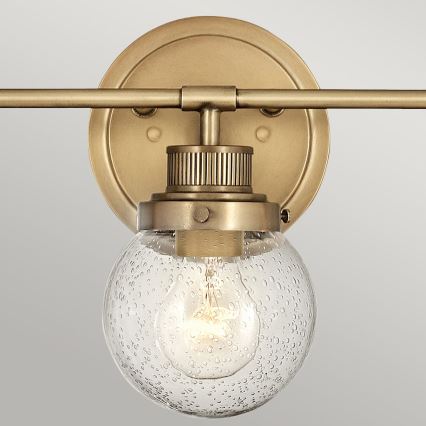 Quintiesse - Aplica de perete pentru baie POPPY, 3xE27/60W/230V, IP44, aurie