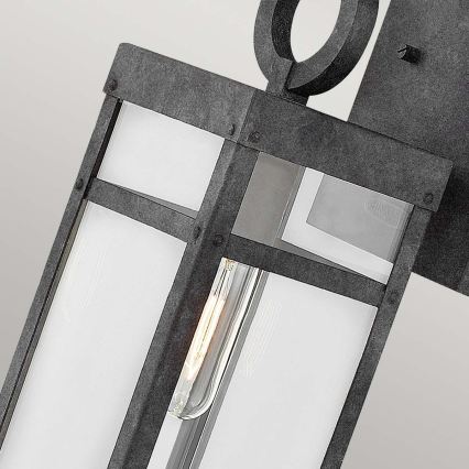 Quintiesse - Lampă de perete pentru exterior PORTER M 1xE27/60W/230V IP44 negru