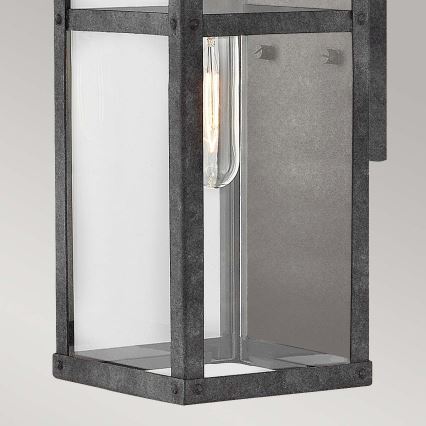 Quintiesse PORTER S - Aplica de perete pentru exterior, 1xE27/60W/230V, IP44, neagră