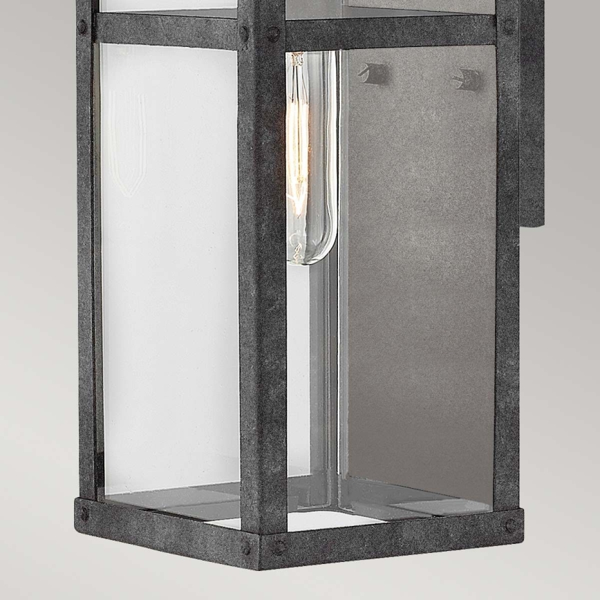 Quintiesse PORTER S - Aplica de perete pentru exterior, 1xE27/60W/230V, IP44, neagră